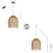 Jonathan Y Koda 13 in. 1-Light Farmhouse Coastal Bohemian Rattan 180 in. Cord Plug-In or Hardwired LED Pendant,  JYL1401A - alternate 12