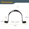Powertec Clear PVC Pipe 4 in. x 36 in. Long, 2PK Plastic Tubing and 5PK Pipe Straps with Anchors & Screws 70471N - alternate 4