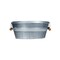 Robert Allen Tub Planter 9" H X 14" W X 6" D Metal Galvanized Galvanized MPT01637 - alternate 2