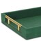 Homeroots 16" Green Wood Wood Faux Shagreen Serving Tray With Handles 571241 - alternate 10