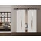 Sartodoors Modern Double Barn Door 36 x 80 inches, BASIC 3002 Ash Franko, 13FT Rail Track Set, Solid Panel I BASIC3002DB-YAFR-36 - alternate 4