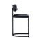 Manhattan Comfort Juno Metal Vegan Leather Counter Stool in Black CS1640-3 - alternate 6