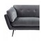 Homeroots 84" Dark Gray Sofa With Black Legs 480915 - alternate 7