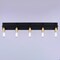 Vaxcel Seward Park 5 Light Black and Gold Brass Bathroom Vanity Fixture, Full Backplate W0504 - alternate 5