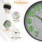 Clockswise 12in Round Glow-in-the-Dark Wall Clock With Green Luminous Numbers & Hands Easy-Read Light QI004619.12 - alternate 6
