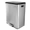 Elama 60L 2 Compartment Large 8 Gal Split Stainless Steel Step Trash Bin with Slow Close Mechanism EL-H31R-60L - alternate 6