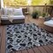 Homeroots 9' X 12' Black And Gray Abstract Washable Indoor Outdoor Area Rug 614129 - alternate 7