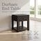 Alaterre Furniture Durham Living Room Side Table 20 in End Table with Storage Drawer and Shelf AFTBL-021 - alternate 7