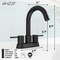 Anzzi Remnants 4 in. Centerset 2-Handle High-Arc Bathroom Sink Faucet in Matte Black with Drain Assembly L-AZ300MB - alternate 3