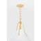 Hudson Valley Lighting Coventry 20 in. Pendant Vintage Gold Leaf/ White Plaster 4520-VGL/WP - alternate 5
