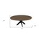 Homeroots 72" Gray Beige And Black Solid Wood And Iron Round Dining Table 488679 - alternate 3