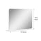 Homeroots 28" Clear Lighted Unframed Bathroom Vanity Mirror 564848 - alternate 4