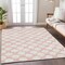 Homeroots 3' X 5' Pink And Gray Polka Dot Washable Indoor Outdoor Area Rug 595265 - alternate 4