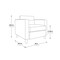 Osp Home Furnishings Pacific Armchair, Cement PAC51-M59 - alternate 4