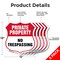 Signmission Private Property Shield Sign No Trespass, 12 inch X 12 inch, Aluminum Metal Sign, 5PK SHI-A-5Pack-12-454 - alternate 4