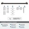 Amerock Monument Oil Rubbed Bronze Contemporary 18 in 457 mm Towel Bar BH36083ORB - alternate 5