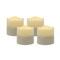 Homeroots Set of Four Ivory Flameless Tealight Candle, 4PK 485148 - alternate 1