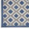 Homeroots 4' X 6' Blue And Gray Geometric Indoor Outdoor Area Rug 546855 - alternate 7