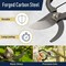Kings County Tools Bypass Pruning Shears for Gardening Forged Carbon Steel Spring Loaded Shears Trimming Gardening Tool GW67C02-04 - alternate 4