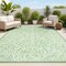 Jonathan Y Malta Bohemian Medallion Textured Weave Cream/Green 3 ft. x 5 ft. Indoor/Outdoor Area Rug SMB104F-3 - alternate 1