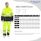 Protectx Safety Rain Jacket and Pant Suits, Polyester, Class Class 2 Neon Green, S ST-RS150D-GNBK-S-01 - alternate 5
