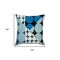 Homeroots 24" Blue and Ivory Geometric Cotton Throw Pillow With Embroidery 549403 - alternate 5