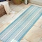 Jonathan Y Haynes Modern Double Stripe Aqua/Beige 2 ft. x 8 ft. Indoor/Outdoor Runner Rug SMB202A-28 - alternate 5