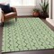 Homeroots 9' X 12' Green And Ivory Ogee Washable Indoor Outdoor Area Rug 601564 - alternate 7