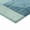 Homeroots 8' Teal Blue And Ivory Round Abstract Washable Indoor Outdoor Area Rug 630437 - alternate 6