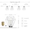 Jonathan Y 10-Light Indoor/Outdoor 10 ft. Contemporary Transitional LED G40 Diamond Cage String Lights, White JYL8705B - alternate 5