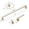Gliderite Hardware Alpine Collection 4-Piece Champagne Gold Bathroom Hardware Set 9024-KIT-RD-CHPG-1 - alternate 4