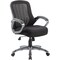 Boss Chair, Black Back, 25 in W 29" L 41" H, Loop, Mesh Seat B6756-BK - alternate 1