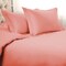 Homeroots Dusty Rose King Cotton Blend 1500 Thread Count Washable Duvet Cover Set 528220 - alternate 4