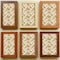 Homeroots 4" x 4" Gold And White Vinyl Arabesque Peel And Stick Removable Tiles 571300 - alternate 5