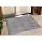 Homeroots 3' X 5' Taupe And Ivory Abstract Washable Indoor Outdoor Area Rug 631077 - alternate 1
