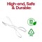 Smarty Had A Party Clear Disposable Plastic Serving Salad Scissor Tongs (50 Tongs), 50PK 2640-CASE - alternate 4