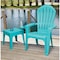 Adams Mfg Co Big Easy Teal 18.9 In. Square Resin Stackable Side Table 258367 - alternate 9