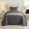 Lavish Home 2-Piece Twin Quilt Set Bedspread & Pillow Sham with Embossed Diamond Pattern Lightweight Quilt Set 66-001-TGY - alternate 1