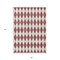Homeroots 5' X 8' Burgundy Geometric Washable Indoor Outdoor Area Rug 577026 - alternate 8