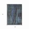 Homeroots 5' X 8' Blue And Gray Abstract Washable Indoor Outdoor Area Rug 616137 - alternate 3