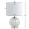 Jonathan Y Pearl 17.5" Glass/Crystal LED Table Lamp, White/Chrome JYL2076A - alternate 8