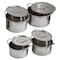 Amerihome 8 Piece Stainless Steel Stock Pot Set SSTP4 - alternate 4