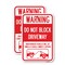 Signmission Warning Do Not Block Driveway With Graphic, 18'' X 24'' 2 Signs, Heavy Gauge Aluminum, 2PK A-1824-2PACK-22715 - alternate 1