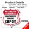 Signmission Restricted Area Shield Sign Unauthorized, 6 inch X 6 inch, Plastic Sign, 2PK SHI-P-2PACK-6-457 - alternate 3