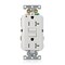 Leviton Plugs&Rcptcls, 20A, 125VAC, Wht, Polycarb G5362-TW - alternate 1