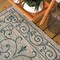 Jonathan Y Charleston Vintage Filigree Textured Weave Gray/Teal 2 ft. x 8 ft. Indoor/Outdoor Runner Rug SMB106E-28 - alternate 6