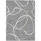 Homeroots 3' X 5' Gray And Ivory Abstract Washable Indoor Outdoor Area Rug 597481 - alternate 6