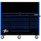 Extreme Tools Hutch and Roller Cabinet, 19 Drawer, Black/Blue, 72 in W RX7220HRKU - alternate 2