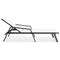 Leisuremod Marlin Patio Chaise Lounge Chair with Armrests in Black Aluminum Frame, White, 2PK MLABL-77W2 - alternate 6