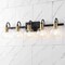 Jonathan Y Marais 36.5" 5-Light Iron/Glass Rustic Vintage LED Vanity Light, Black/Brass Gold JYL3556A - alternate 9